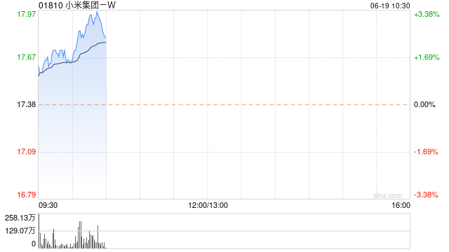 小米集团-W6月18日斥资2961.6万港元回购170万股  第1张
